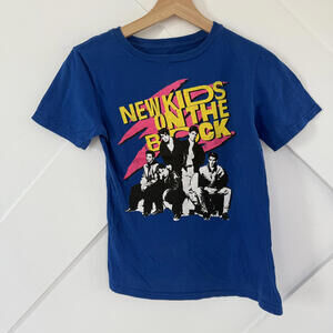 New Kids on the Block Vintage Graphic T-Shirt XS Blue